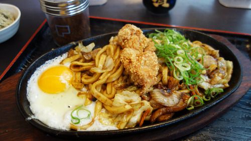 【福岡】唐揚げ焼きうどん&鶏天とじ丼♪@資さんうどん 野芥店