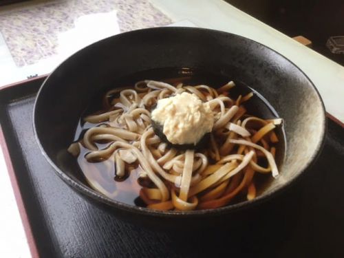 生湯葉かけ冷蕎麦