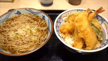 【仙台立ち食いそばチェーン名店】そばの神田~朝は380円の野菜かき揚げぶっかけそばと温かい肉蕎麦で東北上陸後の初めし
