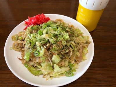久しぶりの「焼きうどん 醤油味」