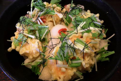 雅次郎名物「海老と揚げ餅のぶっかけうどん」 讃岐屋 雅次郎 @ 八尾市 210930