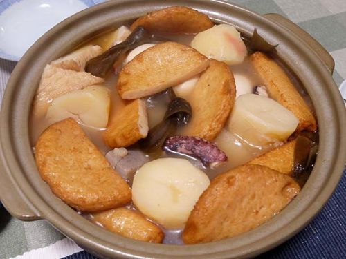 お家で、おでん=かんとだき(関東煮)!牛すじ入り~おでん出汁うどんも♪ 211026