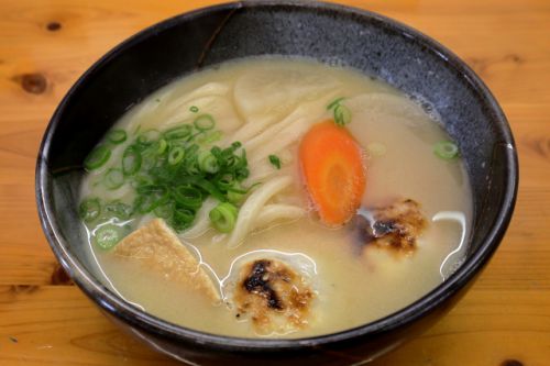 今年もいただきました!讃岐の冬の風物詩白味噌餡餅雑煮うどん 本場 かなくま餅 福田 @ 観音寺市流岡町