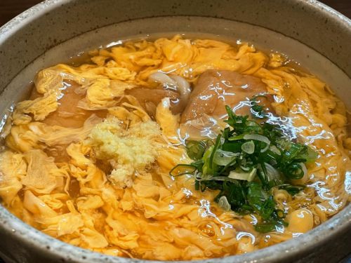 身体の中からほっこり暖まるけいらんきつねうどん 釜揚饂飩 詫間 @ 四天王寺前夕陽ヶ丘 220120