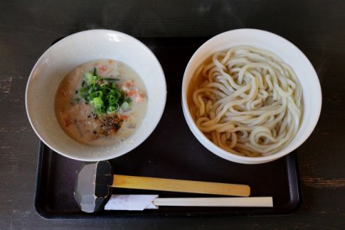 粕汁おおさかつけ麺 諏訪ノ森で月に一日だけ営業するうどん店 めん処 むく @ 諏訪ノ森 220127