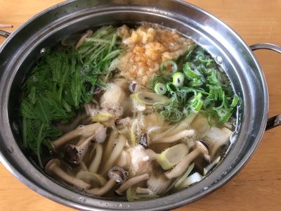 おでんの出汁で鍋焼きうどん