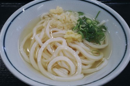 一福独特のコシの強い細麺の「ひやかけ」がたまりません! さぬきうどん 一福 国分寺店 @ 高松市国分寺 220316