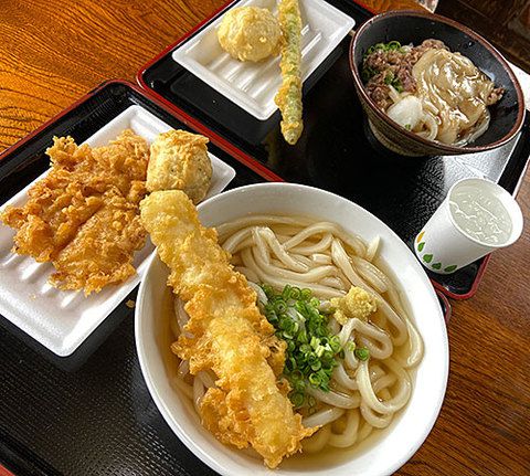 三徳うどんと孫 (`・ω・´)b