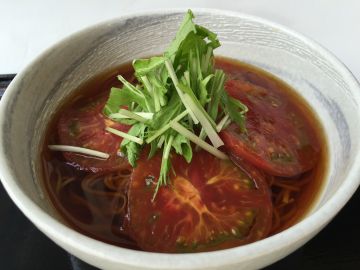『完熟とまとの冷やかけ蕎麦』