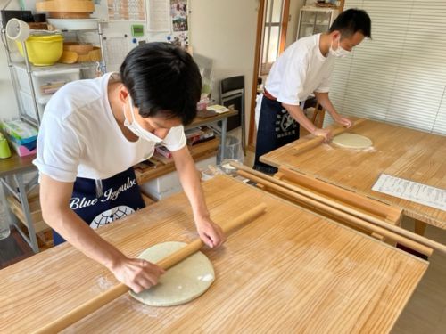 奈良からそば好き友人と初めてのそば打ち