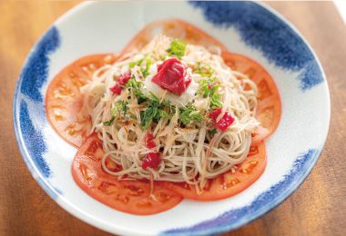 梅おろし冷し蕎麦 ~霧しなそばアレンジレシピ~