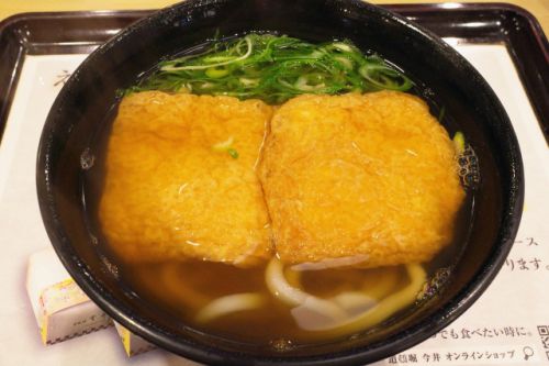 新幹線構内フードコートでいただくきつねうどんは本店と変わらぬ美味しさとお値段 道頓堀 今井 新大阪店 @ 新大阪駅 220813