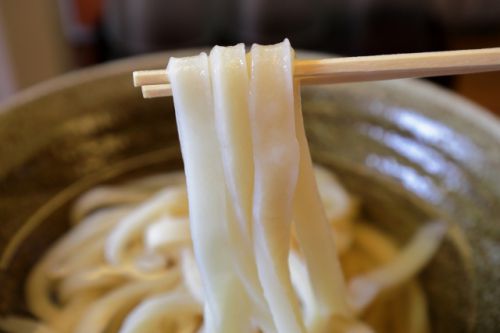幅広平打ち剛麵のひやかけがめっちゃ旨い! 本格手打うどん ゆうすけ @ 南方 220820