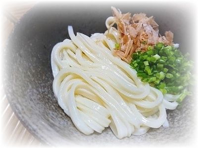 2020-12-31 自家製麺 年越し「しょうゆうどん(冷)」